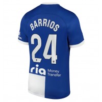 Camisa de Futebol Atletico Madrid Pablo Barrios #24 Equipamento Secundário 2023-24 Manga Curta
